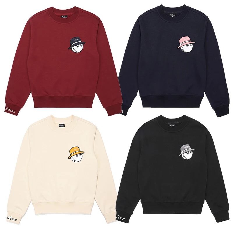 

Women Golf Clothing Round Neck Pullover Sweater Embroidered Polo Long Sleeve Autumn Winter Coat Top