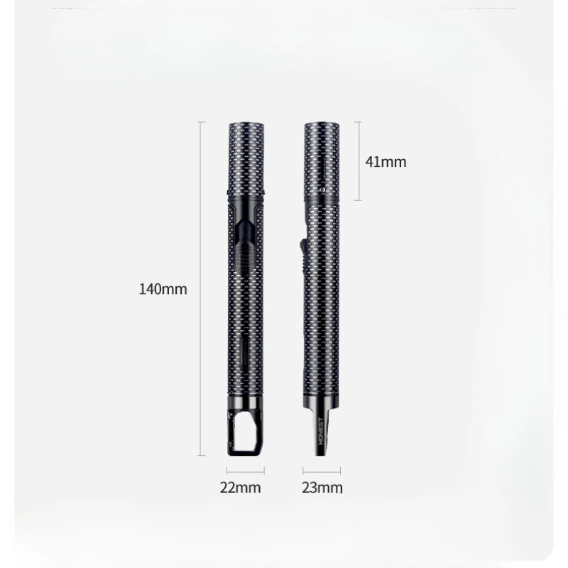 HONEST металлический съемный брелок ветрозащитный струйный синий пламя бутановая