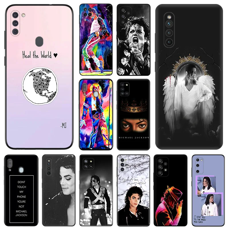 

Michael Jackson Black Anti-Drop Phone Case For Samsung Galaxy A50 A70 A03 S A40 A30 A20 A10 E A01 A02 A04 A90 Cover
