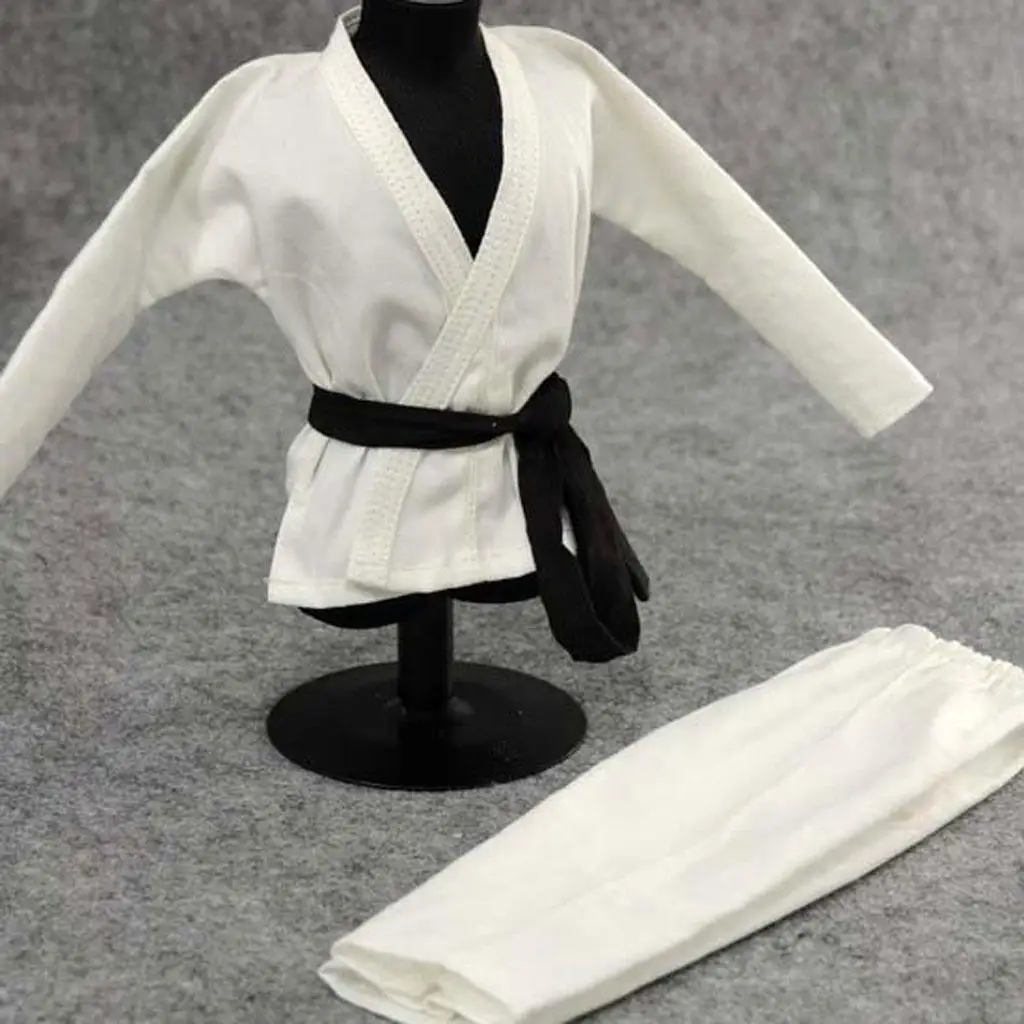 1/6 масштаб Judo Gi белая форма кунг-фу костюм для 12-дюймовой мужской фигуры