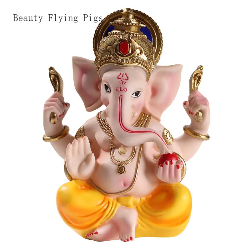 

Thai style resin Indian elephant Thai elephant god of wealth decorative creative ornaments desk decoration buddha statue