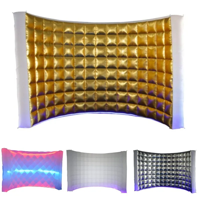 

SAYOK Large Inflatable Photo Booth Enclosure LED Inflatable Photo Booth Wall Backdrop for Party Wedding Birthday Anniversary