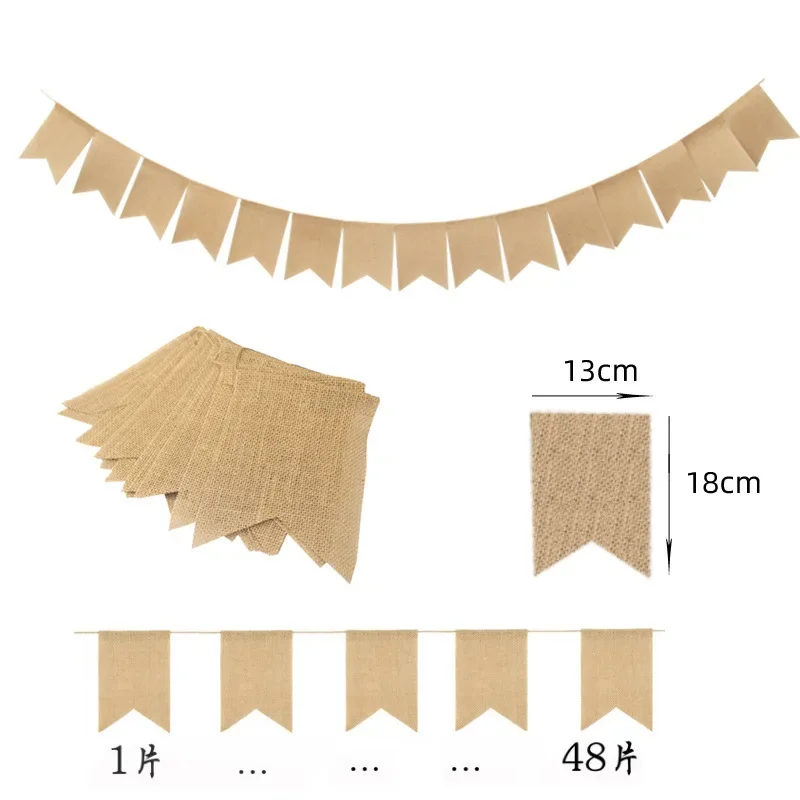 20/30/40 шт./комплект декоративные полотняные баннеры