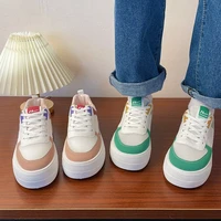 mesh womens shoes 2022 new summer green thick sole shoes niche trend ins wind all match casual sports shoes