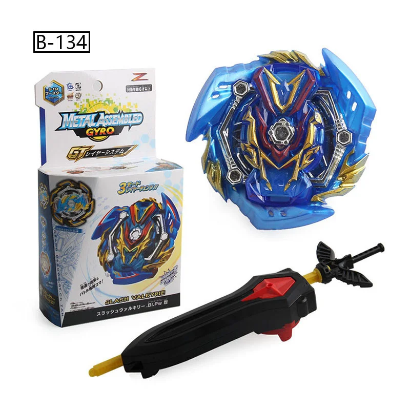 Bursting Top Spinner Beyblades Toy B-134 With Pull Wire Launcher Box Assembly Alloy Combat Top Children's Toy Beyblade Toys Sale