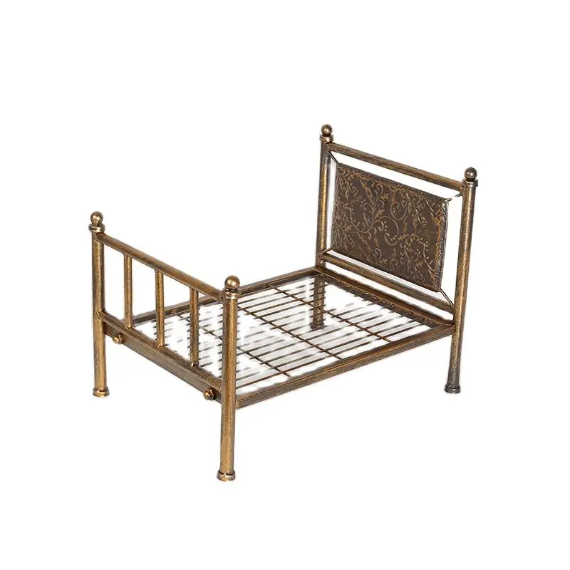High Quality Newborn Posing Iron Bed Durable Sturdy Wooden Bed Baby Props Posing Bed Newborn Photography Studio Accessories