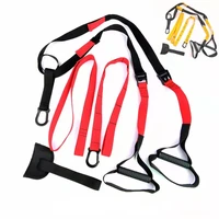 hanging suspension trainer belt home gym fitness equipment body stretching trainning resistance bands set yoga elastic straps
