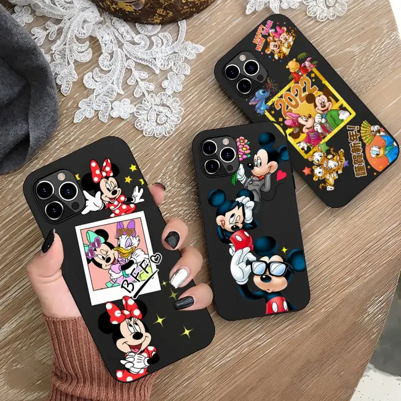 

Disney Mickey and Friends Phone Case Silicone Soft for iphone 13 12 11 Pro Mini XS MAX 8 7 Plus X 2020 XR cover