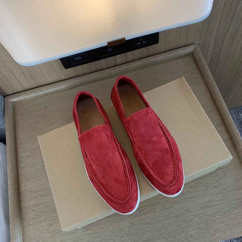 Women Spring 2022 New Flat Designer Casual Shoes Ladies Round Toe Suede Loafers Summer Fashion Walking Brand Runway Comfort Shoe