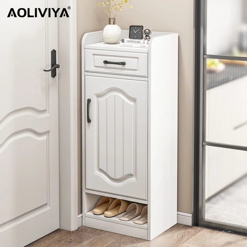 

AOLIVIYA Narrow Small Shoe Cabinet Home Entrance Door Outdoor Aisle Entrance Simple Elevator Mouth Shoe Rack ShuangHong 2023