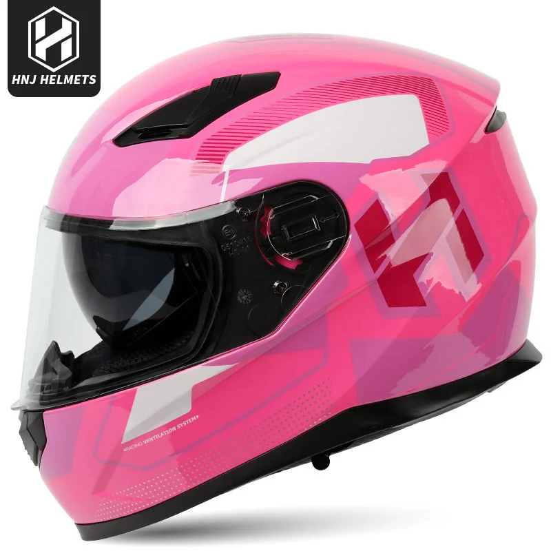 

Double visors HNJ summe Full Face Moto BikeHNJ summer motorcycle helmet Full Face Motocross Scooter Casque Hors Route For Man