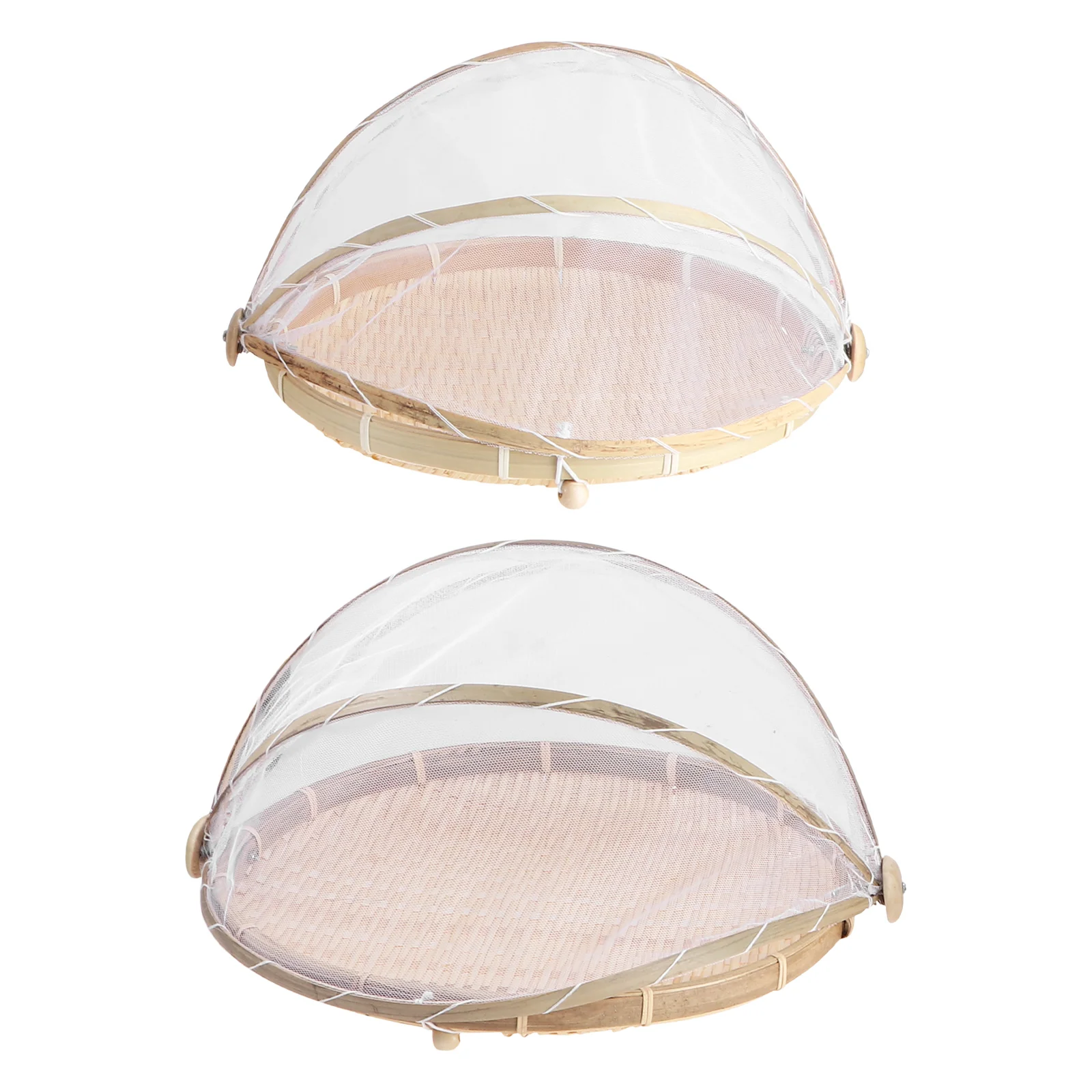 

Baskettent Servingwoven Storage Cover Mesh Tray Covers Fruitpicnic Bread Basketsoutside Tents Rattan Outdoor Dome Lid Wicker