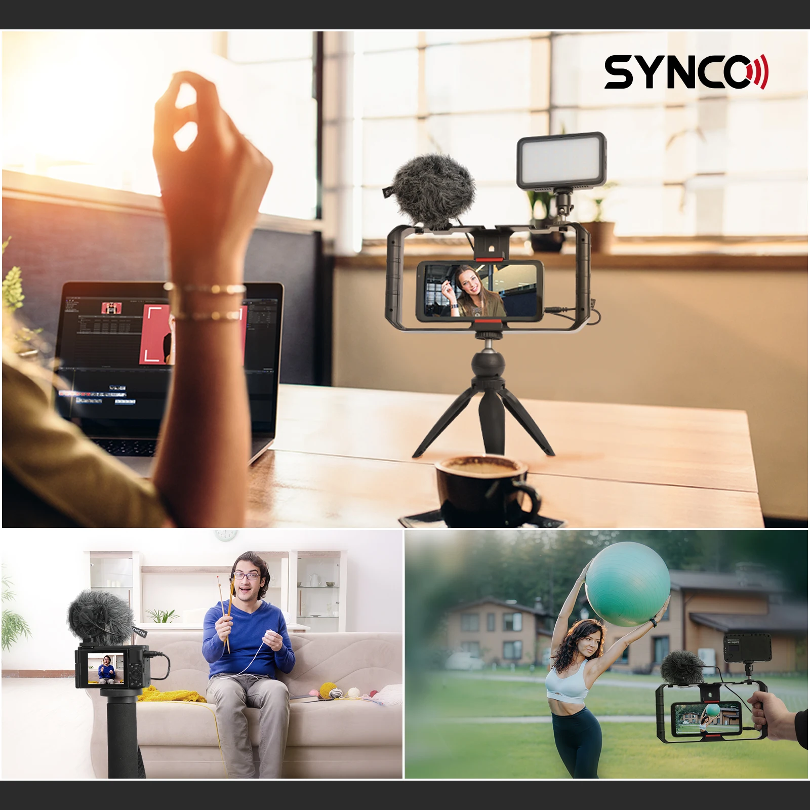 Микрофон Synco M1S кардиоидный дробовик для iPhone Android смартфона Canon Nikon Sony DSLR камеры
