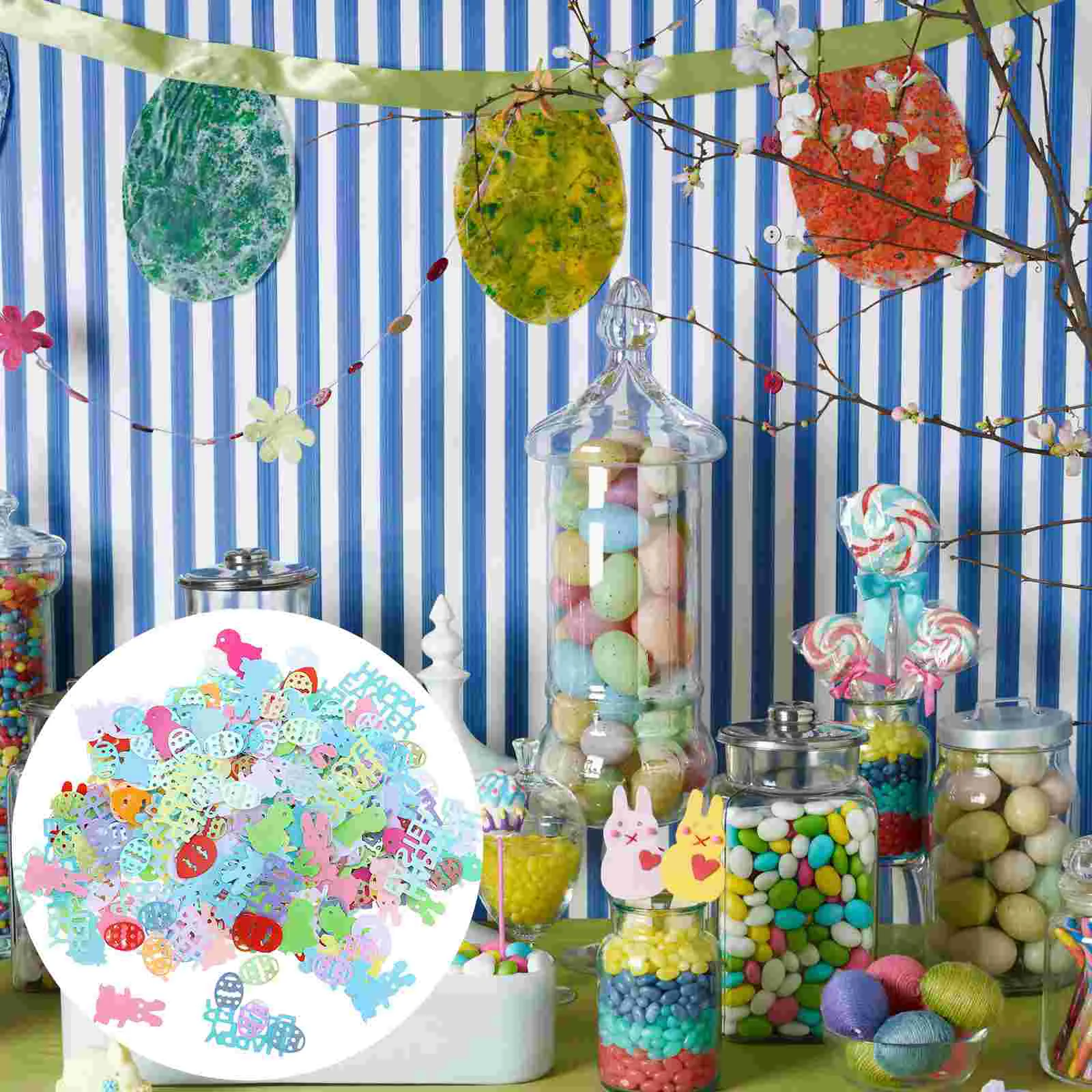

Easter Party Table Decor Sprinkles Spring Nye Egg Graduation Decoration Supply Pieces Layoutanimal Cartoon Decorations Scatter