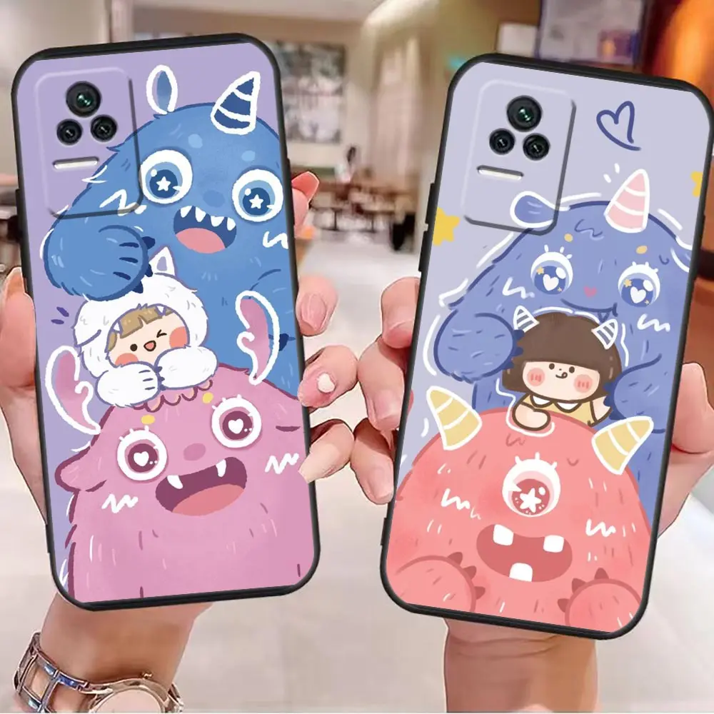 

Phone Case For Redmi K40 K30 K20 12C 10 10C 9T 9C 9A 9 8A 8 7A 7 6A 6 5A 5 4X 4A Pro Plus 5G Fundas Shell Cute Little Monster