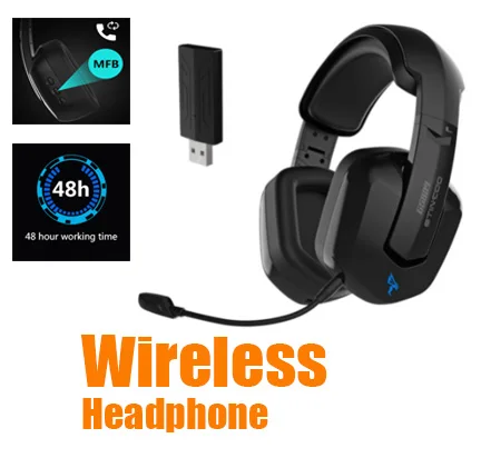 

GS809 беспроводные наушники Bluetooth, наушники 48H 2,4G 35ms, игровая Музыкальная гарнитура с микрофоном для настольного ПК, ноутбука