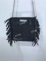 womens bags 2022 new fringe edge decoration classic simple shoulder handbag banquet cosmetic bag