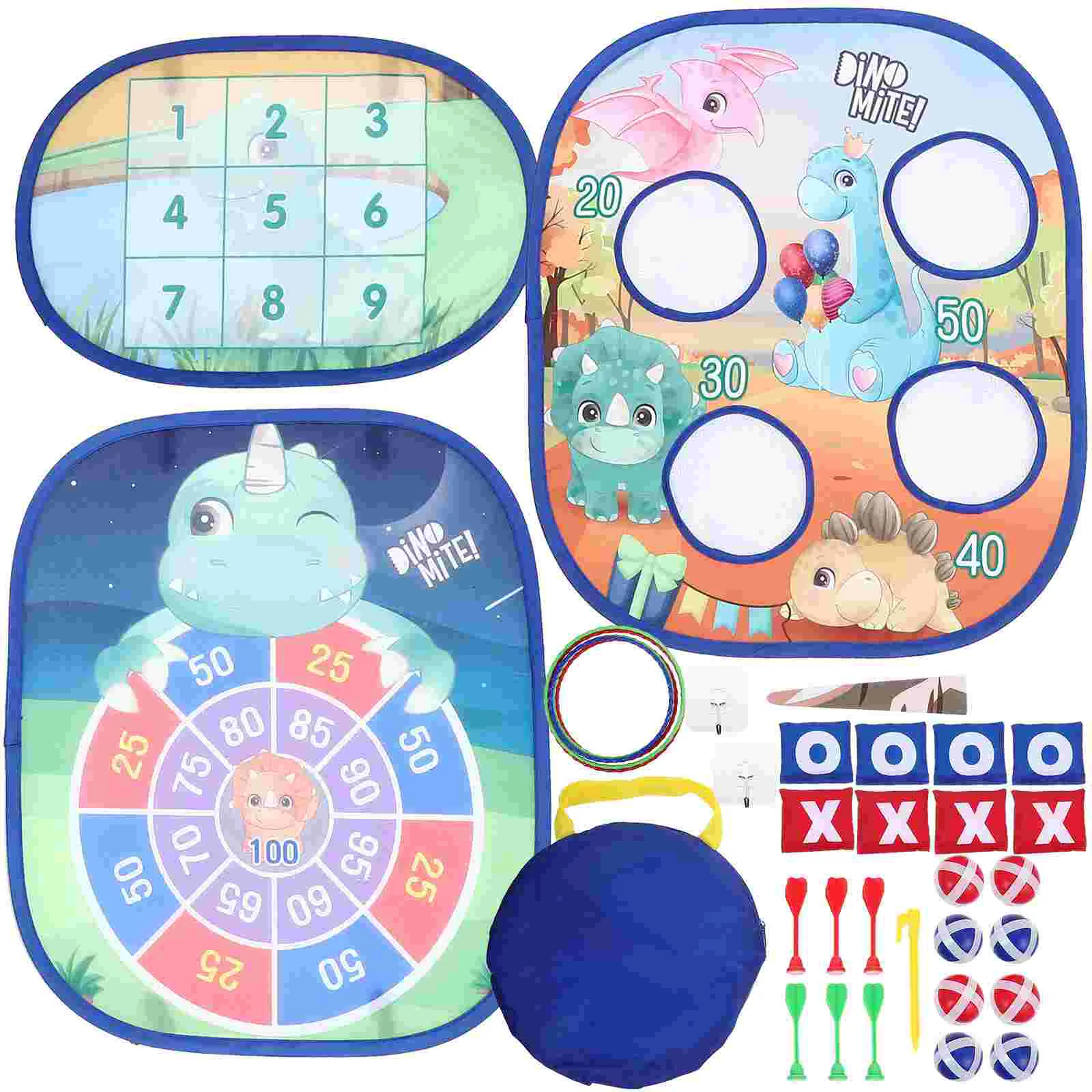 

1 Set of Bean Bag Toss Game Kids Outdoor Toys Cornhole Board Backyard Toys for Toddler