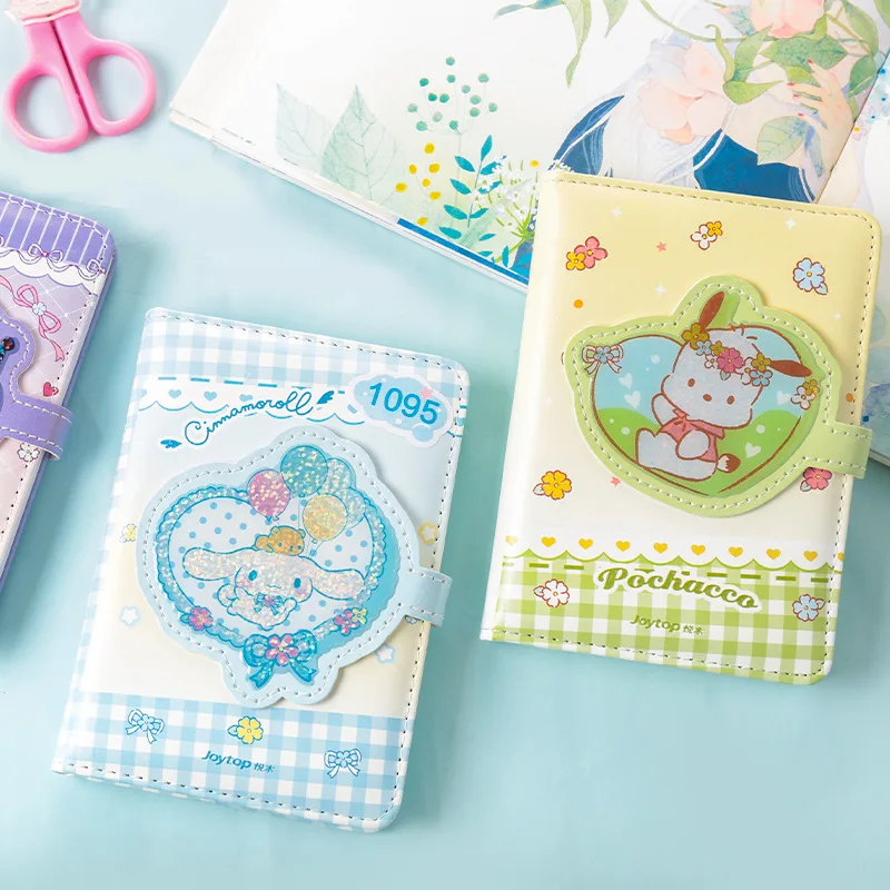 

Блокнот Sanrio аниме Melody Cinnamoroll Pachacco A6, магнитный дневник, блокнот, студенческий планировщик, офисные принадлежности, подарок, 4 шт.