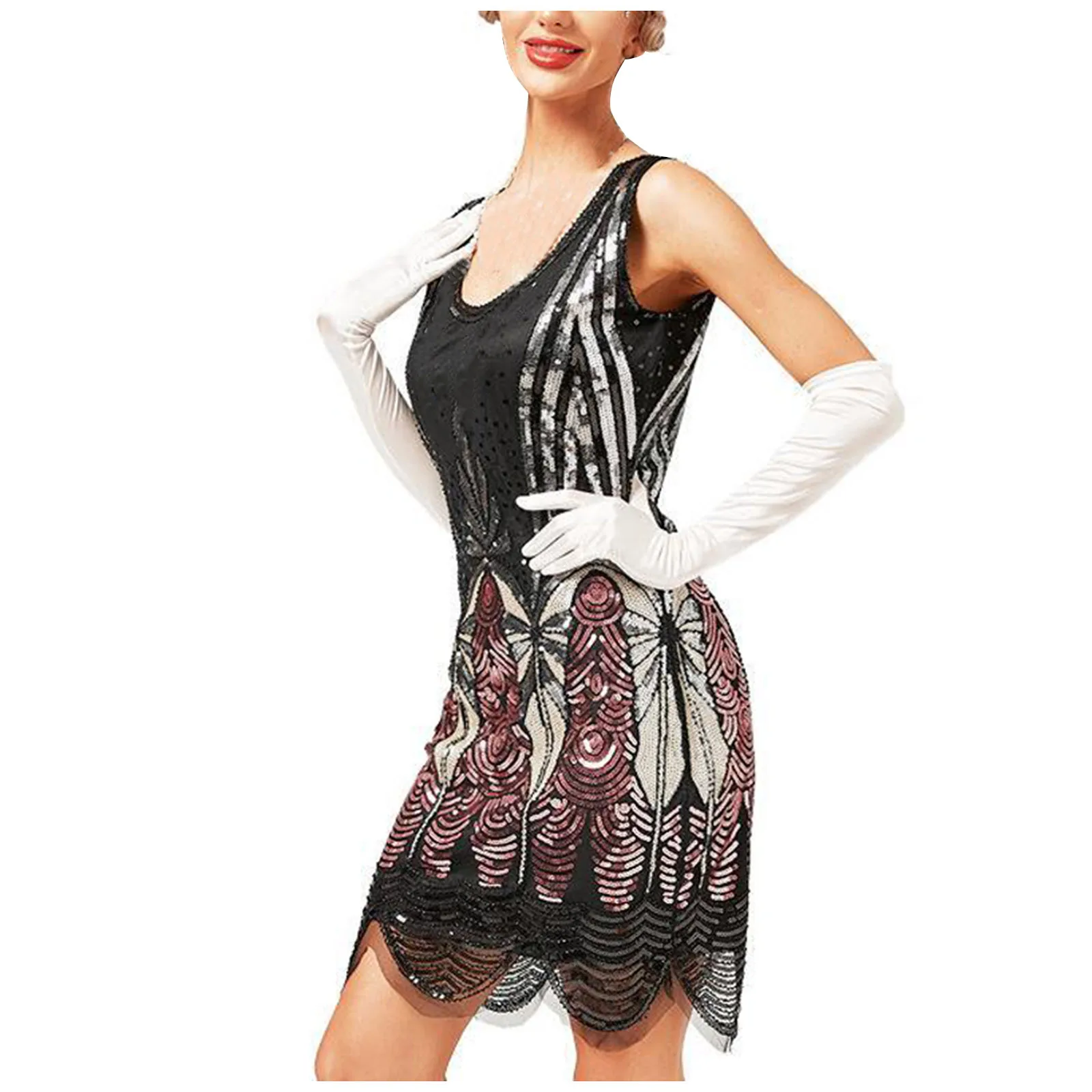 

Women'S Party Sexy Dress Fashion Solid Color Sequin Fringe Dress Summer One-Piece Dress Elegant Party Dress For Women 2023