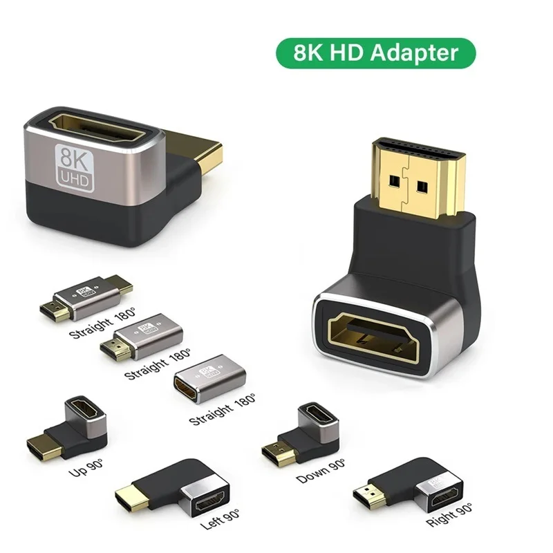 Кабельный адаптер 2.1 90-градусный прямоугольный удлинитель разъема папа-мама для