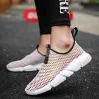 2022 new men sports shoes summer hollow breathable mesh shoes unisex loafers light 47 large size couple sneakers tenis masculino