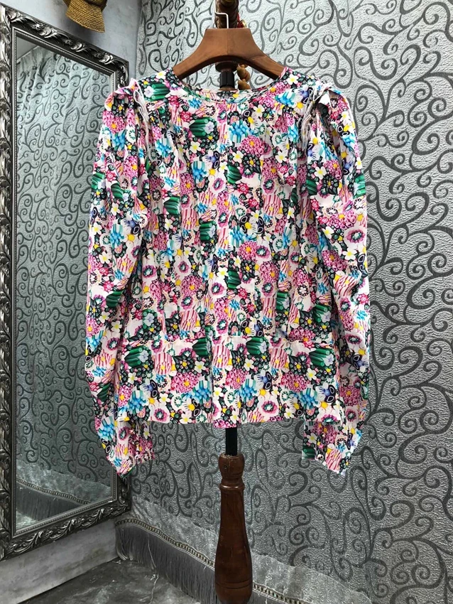 

Новинка 2023, Модный женский пуловер с длинным рукавом, пикантный Повседневный Модный пуловер с принтом, рубашка 3025