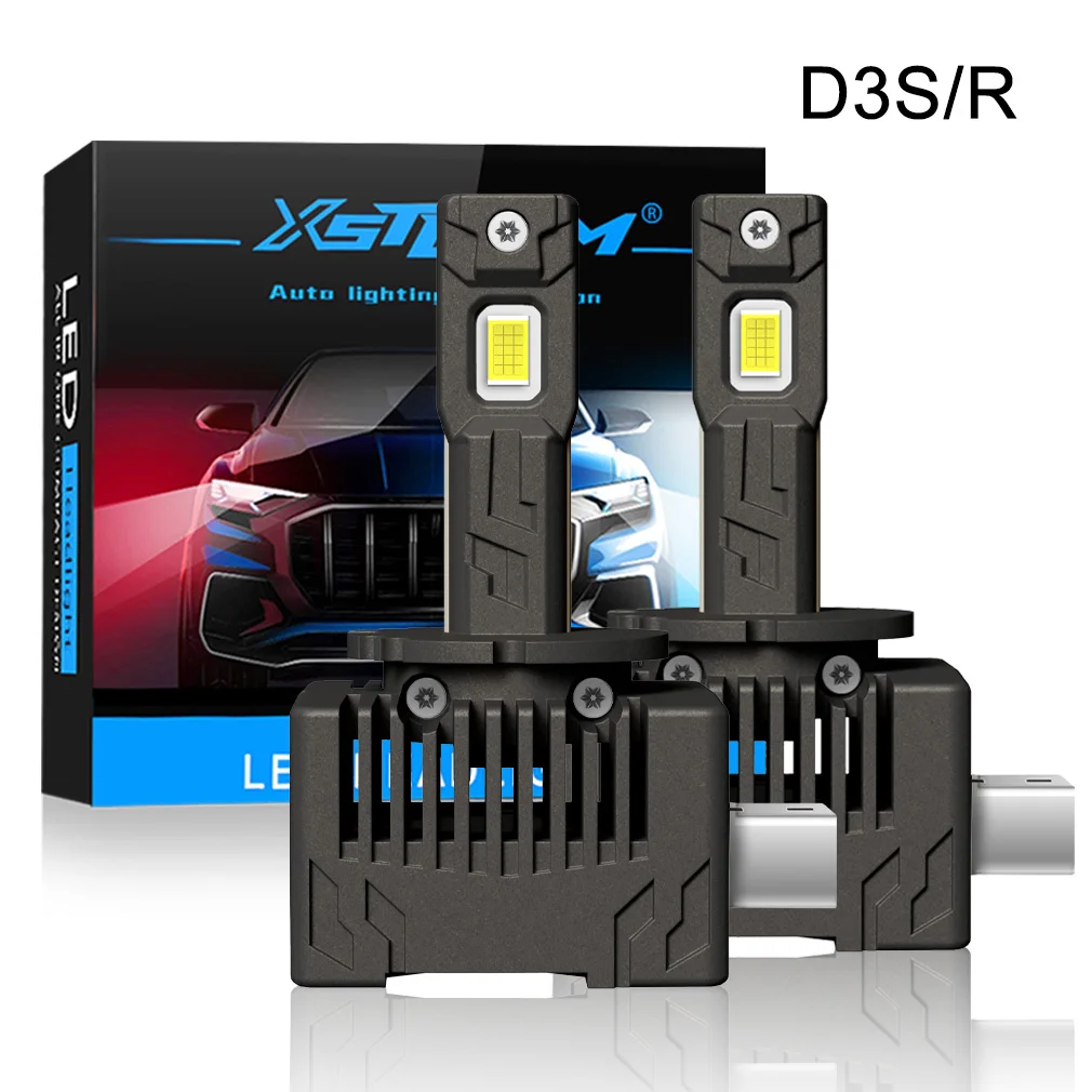 

XSTORM D1S D3S Светодиодная фара Canbus 300000LM 100 Вт D1R D3R D2R D2S Светодиодная ксеноновая лампа D4S D4R Автоматический свет 6500K Plug&Play
