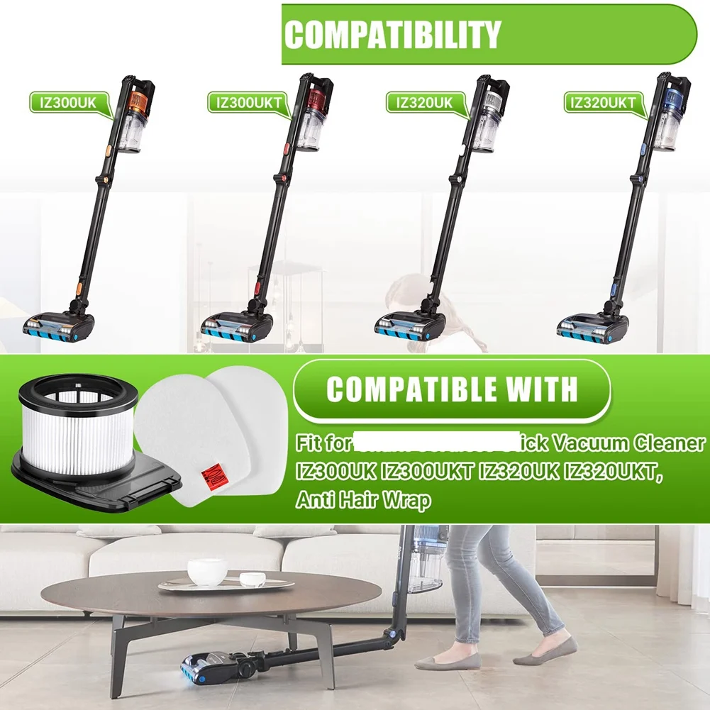 Запасные части HEPA-фильтр совместимый с пылесосами Shark IZ300 IZ300UK IZ320 IZ320UK аксессуары