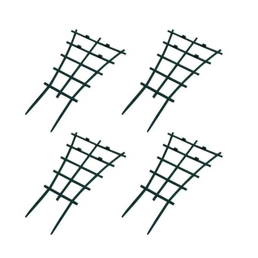 

4pcs Mini Climbing Trellis Courtyard Plant Flower Supports Potted Frame Garden DIY Net Vegetables Cage Tomato Stands Decorative