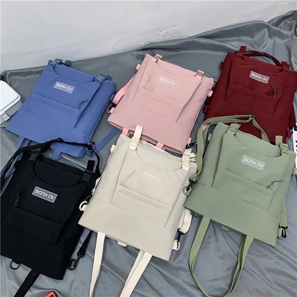 

Женский холщовый рюкзак в стиле преппи, контрастных цветов, Женская вместительная школьная сумка для студентов, 2021