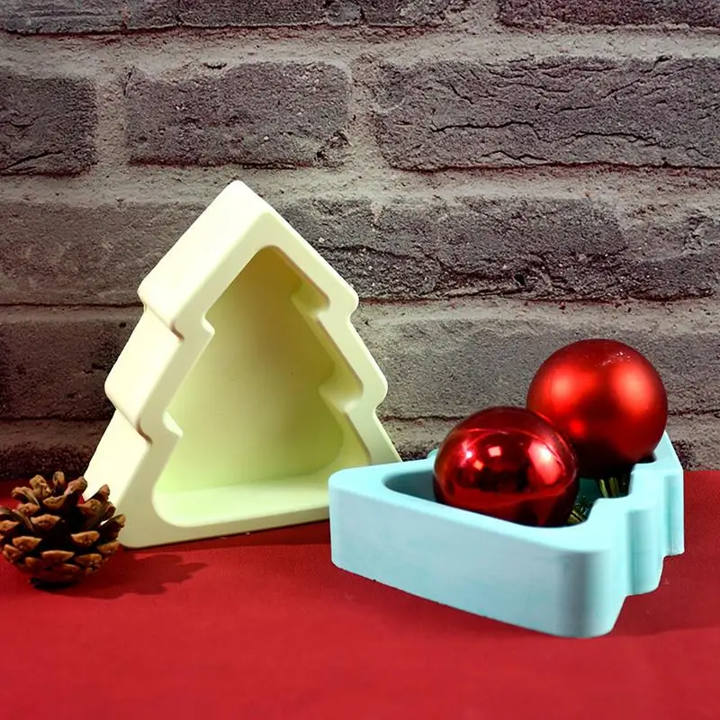 Рождественские формы коробка для хранения свечей рождественские силиконовые