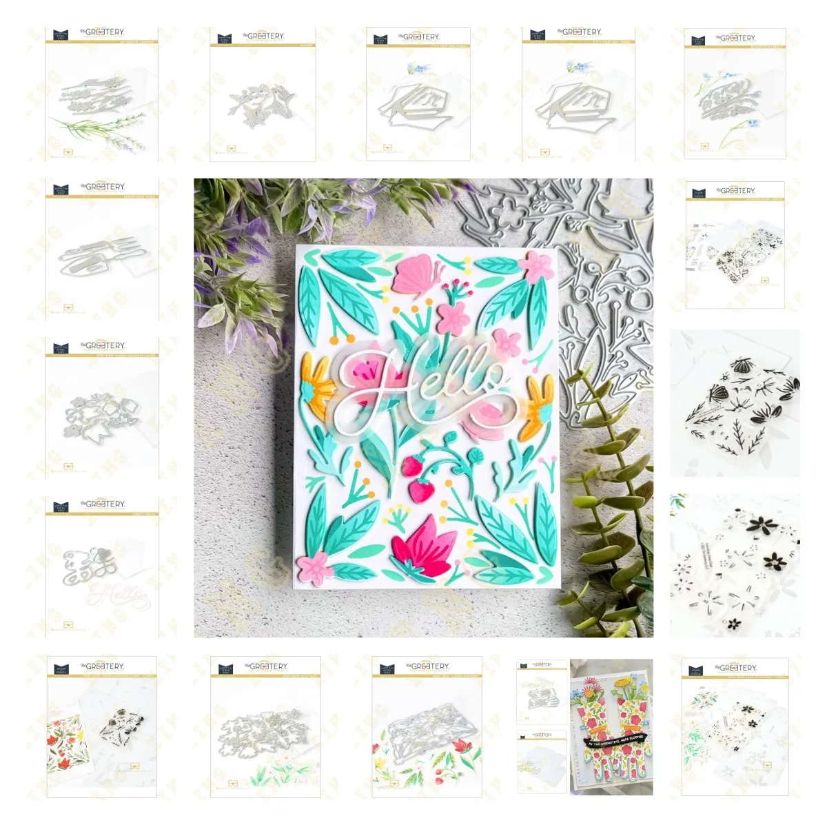 

Garden Daisy Hello Lavender Gloves Tools New Metal Cutting Dies Stamps Stencil for Scrapbook Diary Decoration Embossing Moulds