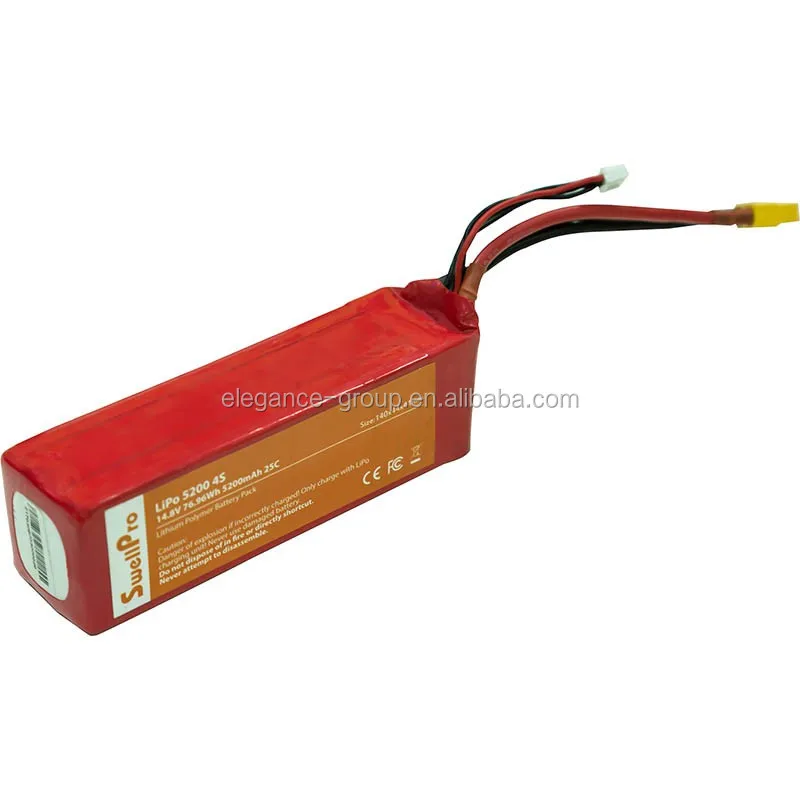 

New Elegance 4S 14.8V 5200MAH LIPO BATTERY - SPLASH DRONE for Splash drone