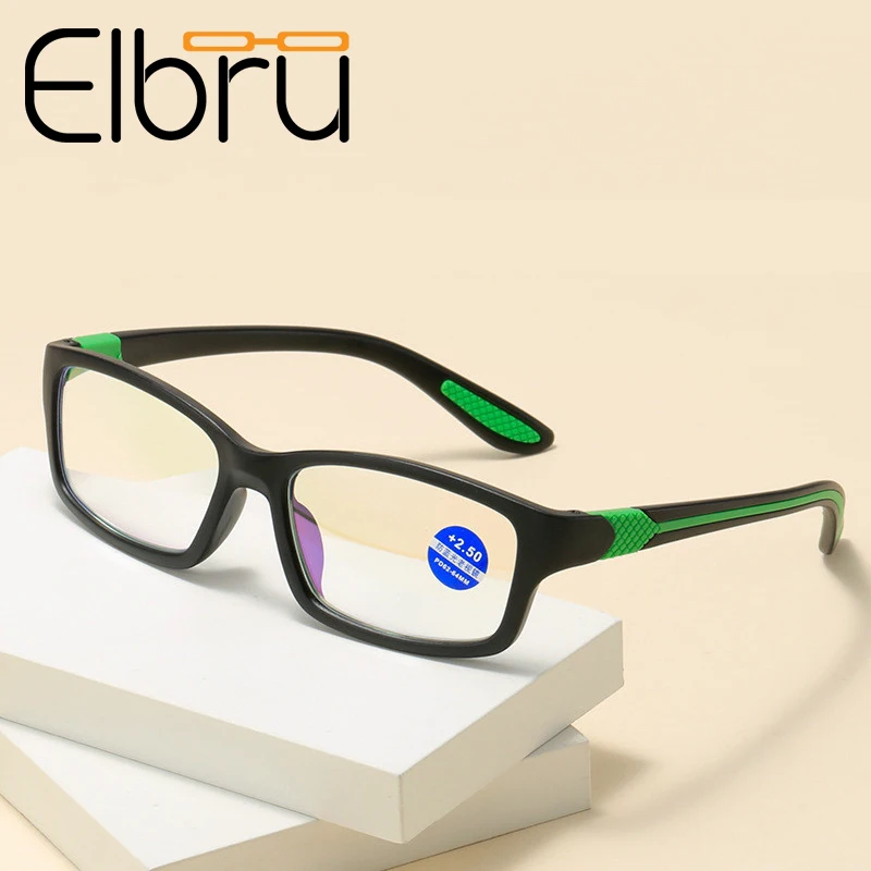 

Elbru очки с защитой от сисветильник, для чтения, для дальнозоркости, модные очки с диоптриями + 1,0 + 1,5 + 2,0 + 2,5 + 3,0 + 3,5