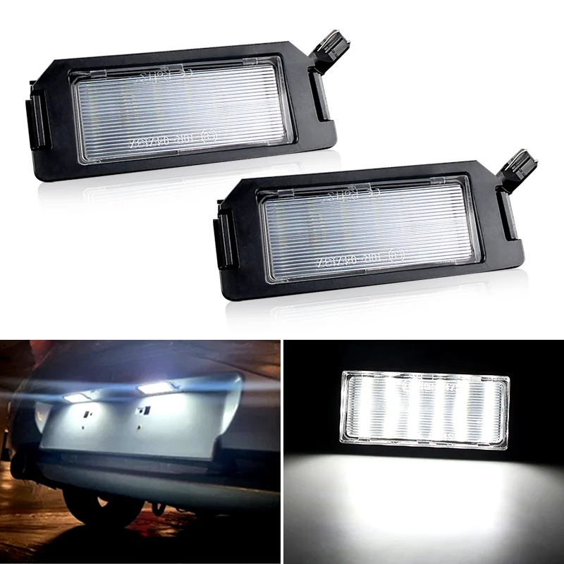 

2 шт. светодиодная лампа подсветки номера автомобиля, лампа освещения номерного знака Canbus для Hyundai Veloster Terracan Coupe для Kia Rio Picanto Soul