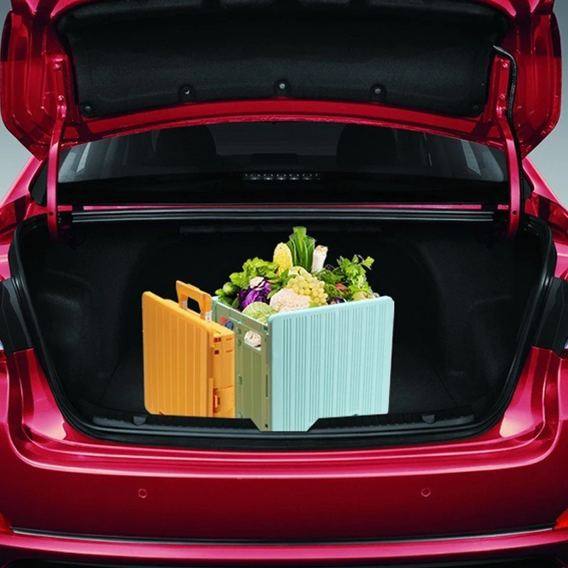 MiFuny 65L Rolling Luggage PP Foldable Hand Push Shopping Carry on Luggage Trolley Case Supermarket Travel Suitcases with Wheels