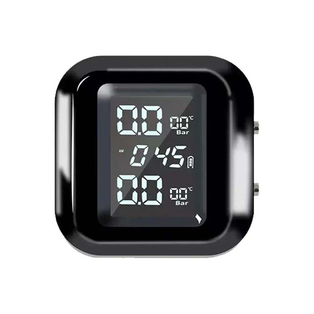 Мотоцикл TPMS ЖК-дисплей Беспроводной монитор температуры в шинах Монитор