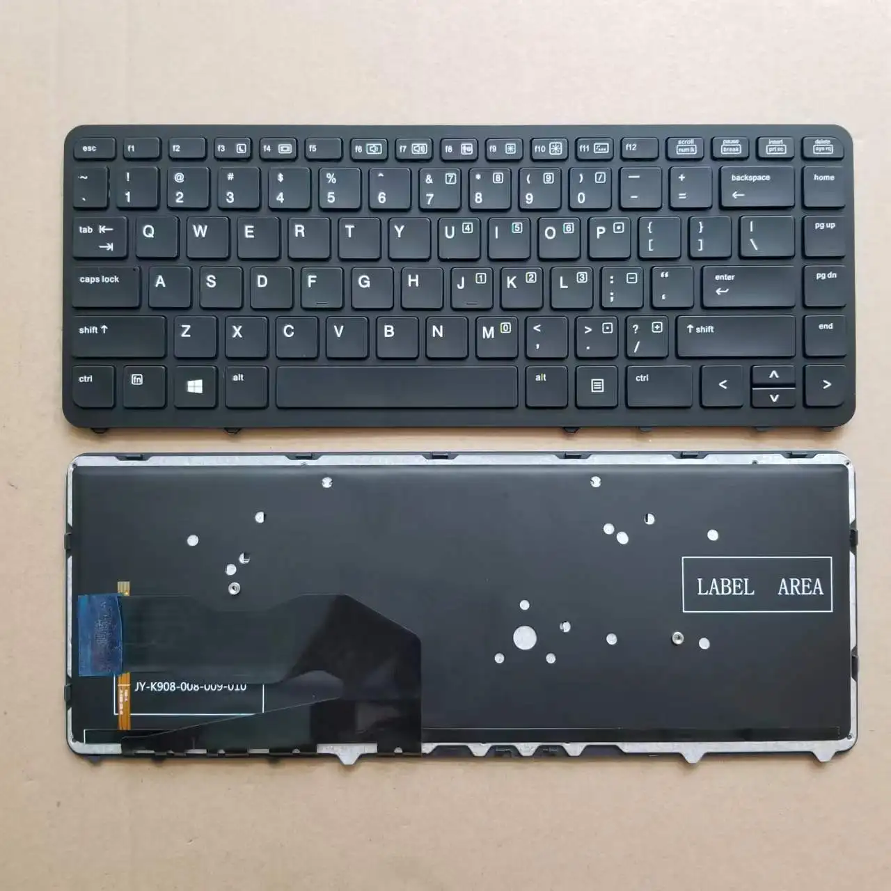 

New Backlit US Thai Keyboard For HP EliteBook 840 G1 G2 850 G1 G2 740 G1 G2 Laptop Black With Black Frame No Mouse TI