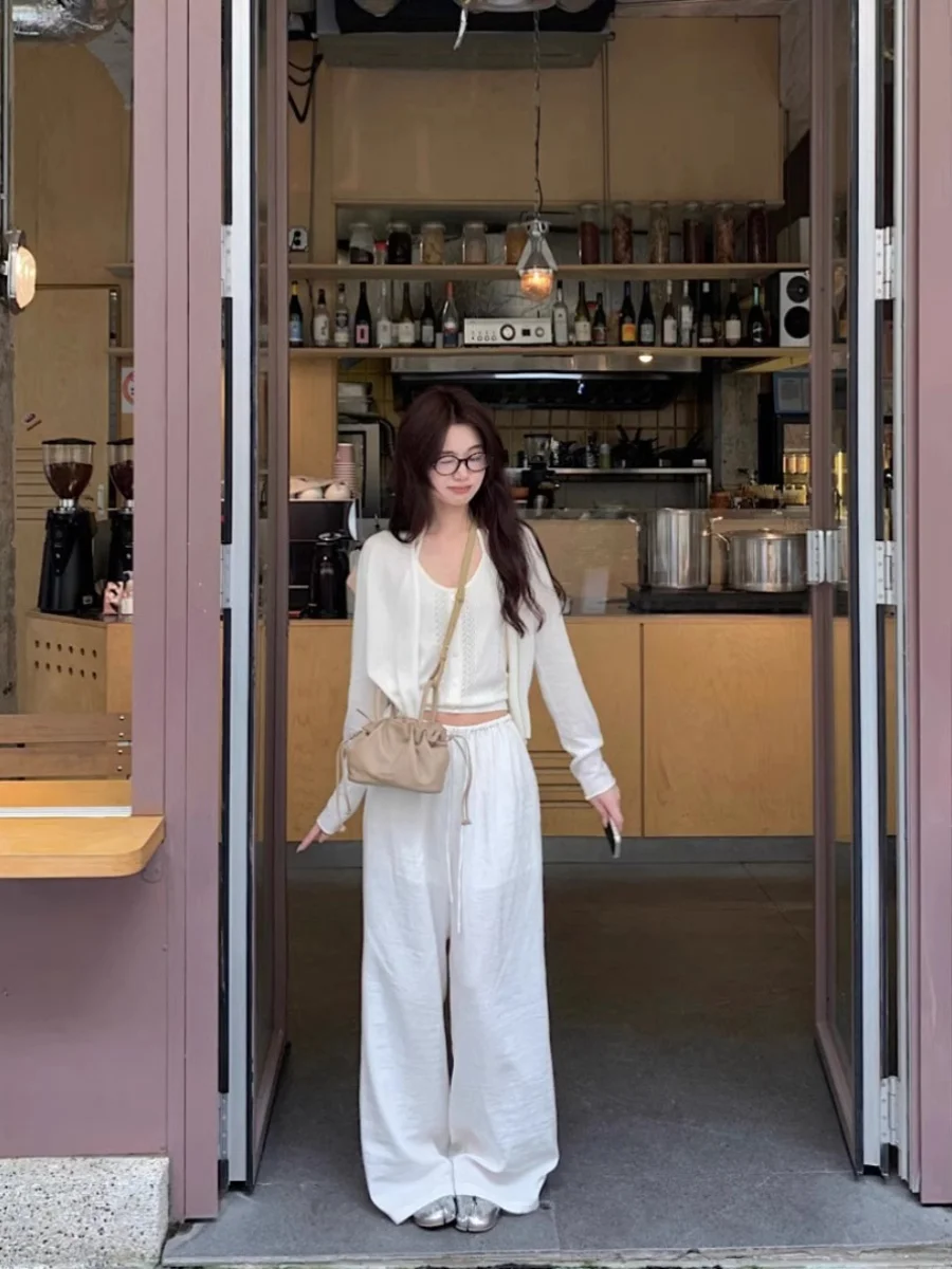 Кардиган женский солнцезащитный вязаный элегантный Свободный Повседневный