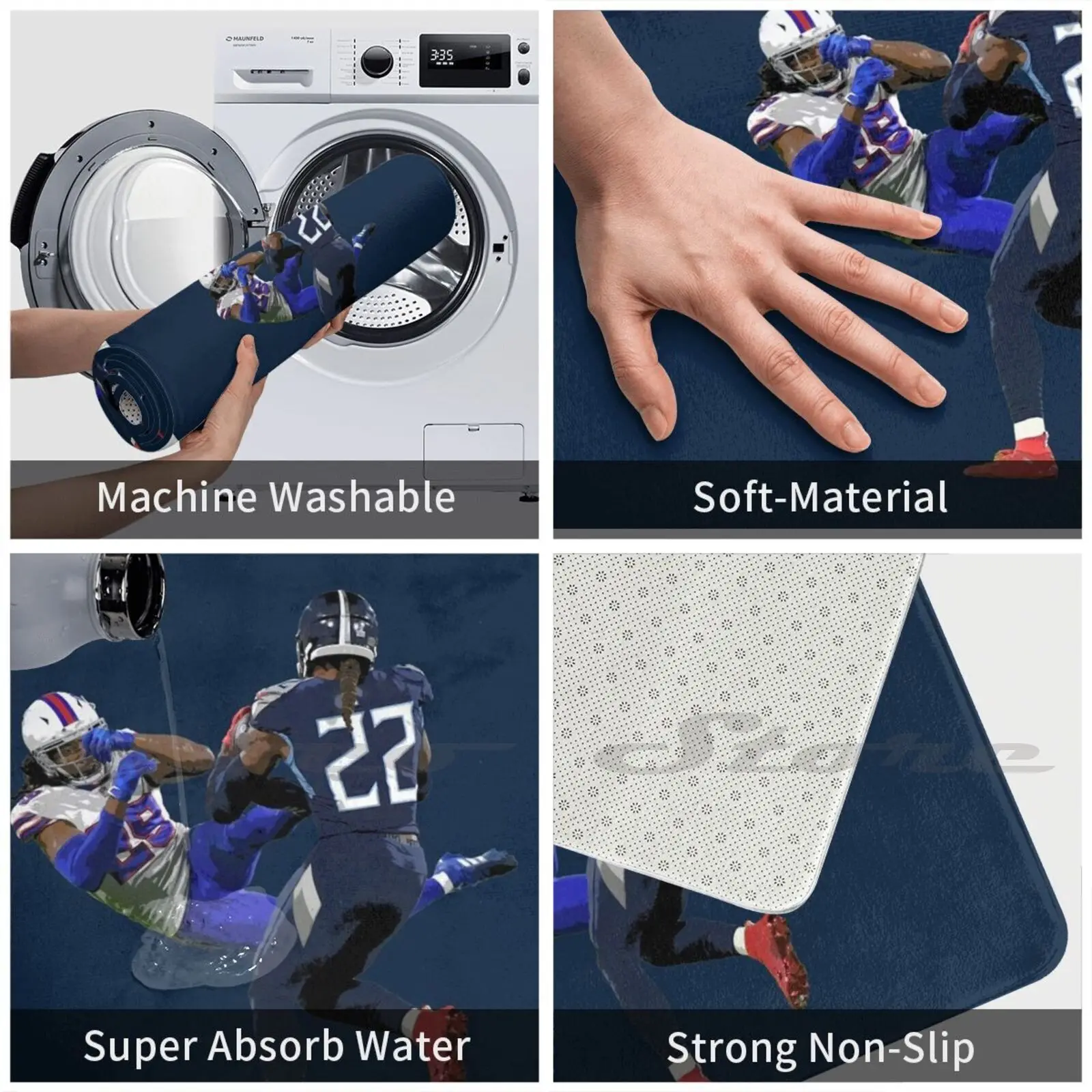 Мягкий Нескользящий Коврик Деррик Генри коврик подушка для футбольных занятий