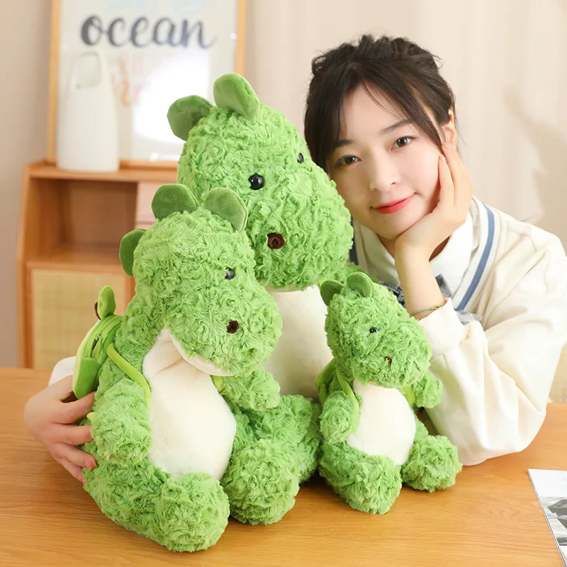 

[Funny] 45cm Stuffed plush toys Dinosaur avocado shoulder bag PP cotton Soft Stuffed pillow doll toys for Kids Christmas Gift