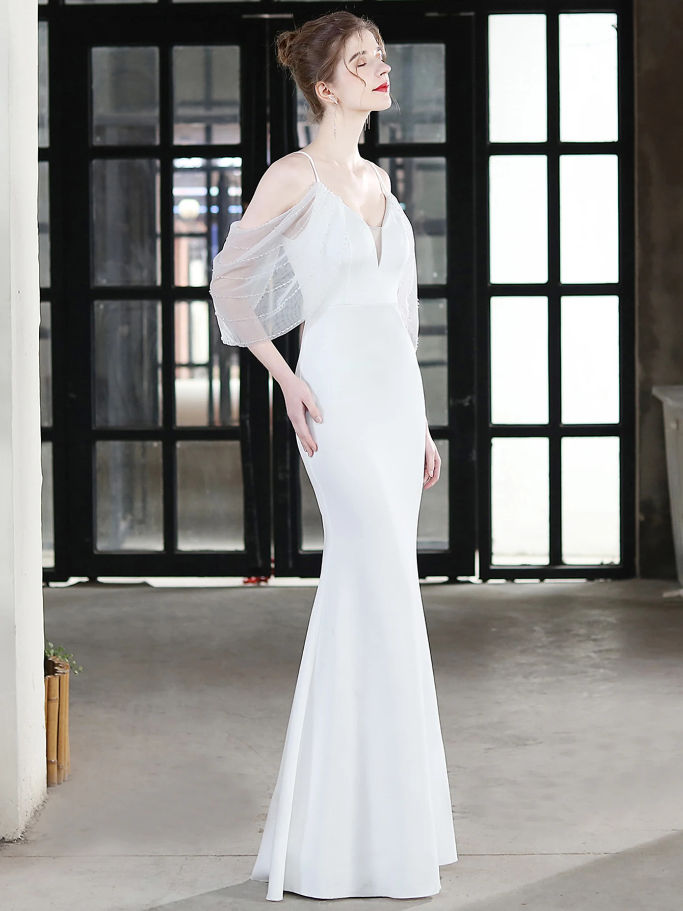 Женское платье-макси с открытой спиной летнее элегантное облегающее длинное