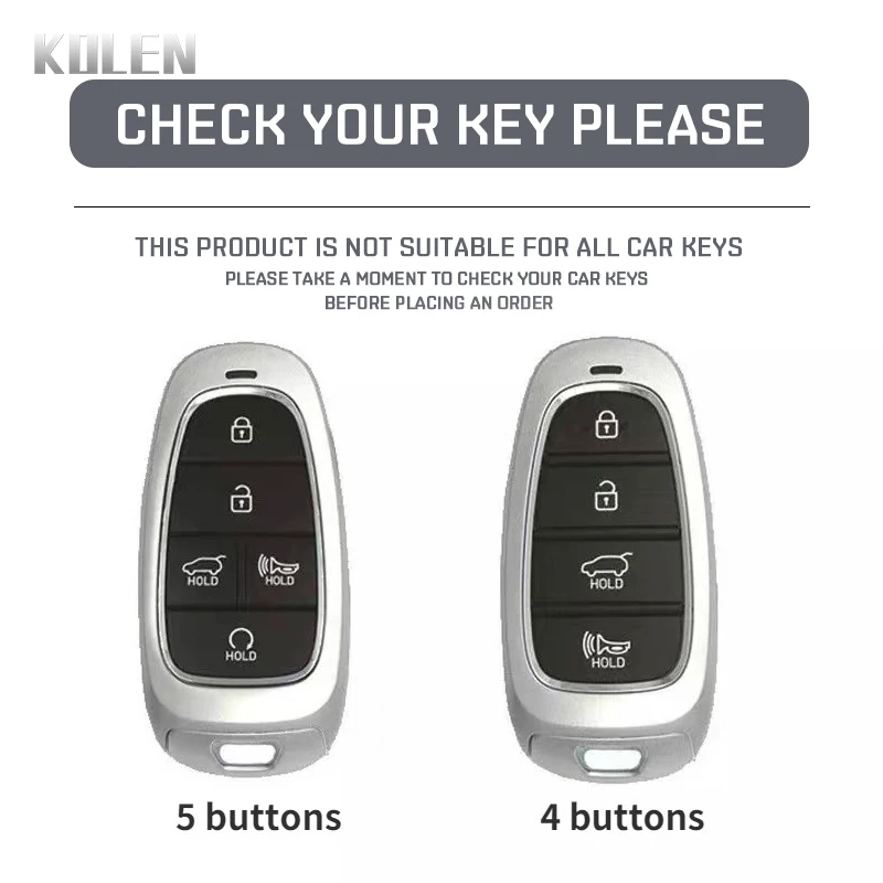 TPU Car Remote Key Case Cover Shell Fob For Hyundai Tucson 2022 Santa Fe NEXO NX4 Atos Prime Solaris 4 5 Button Auto Accessories |