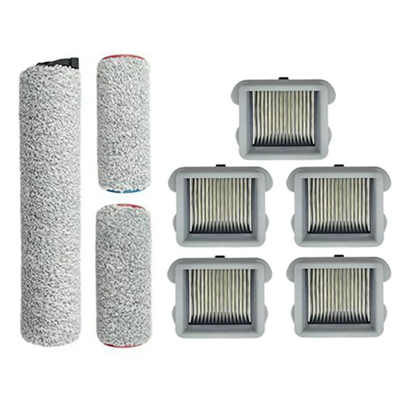 

8Pcs/Set Cordless Vacuum Cleaner Filter Elements Roller Brush Kit For Roborock U10 Wireless Floor Sweeping Machine