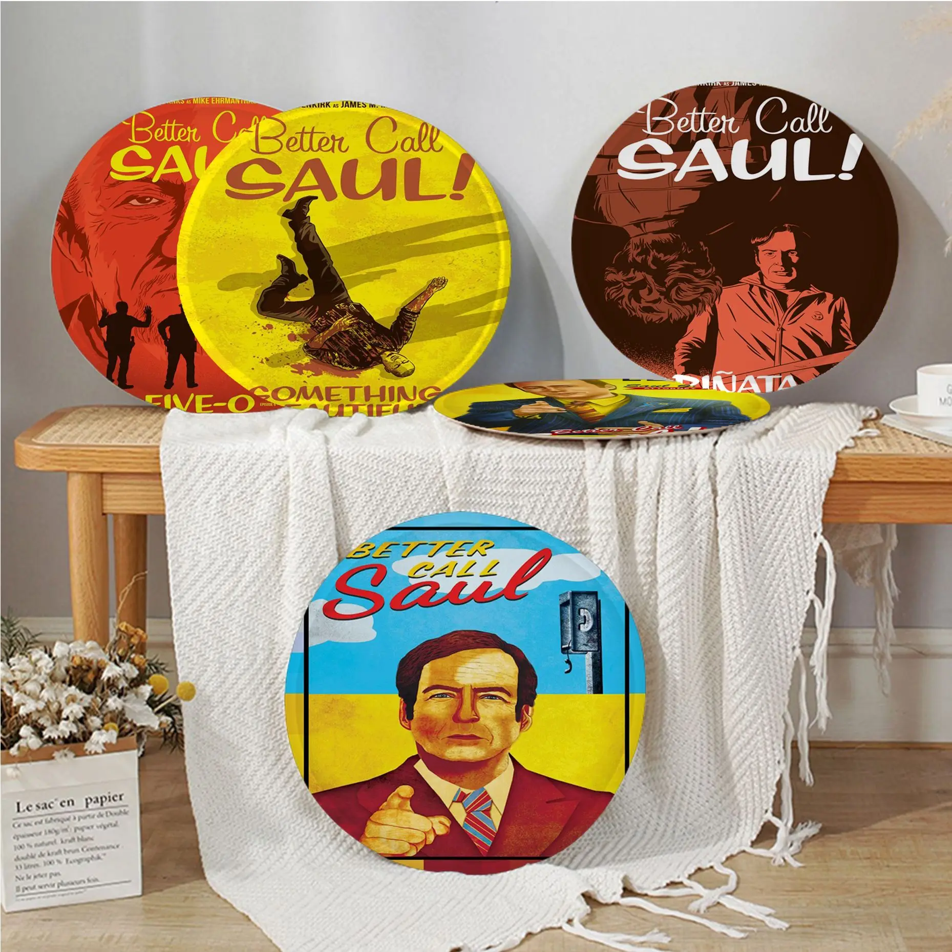 

Better Call Saul Tie Rope Stool Pad Patio Home Kitchen Office Chair Seat Cushion Pads Sofa Seat 40x40cm Stool Seat Mat