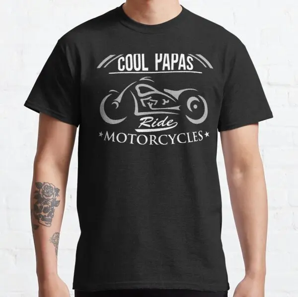 

Cool Papas Ride Motorcycles Biker Poker run t shirt for Benelli Bimota Daelim HYOSUNG Ghezzi Suzuki YMHAHA