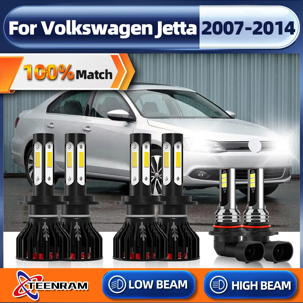 

H7 Canbus светодиодный фара 60000LM 3600 Вт автомобильный лампы для фар 9006 HB4 турбо противотуманная фара для Volkswagen Jetta 2007-2011 2012 2013 2014