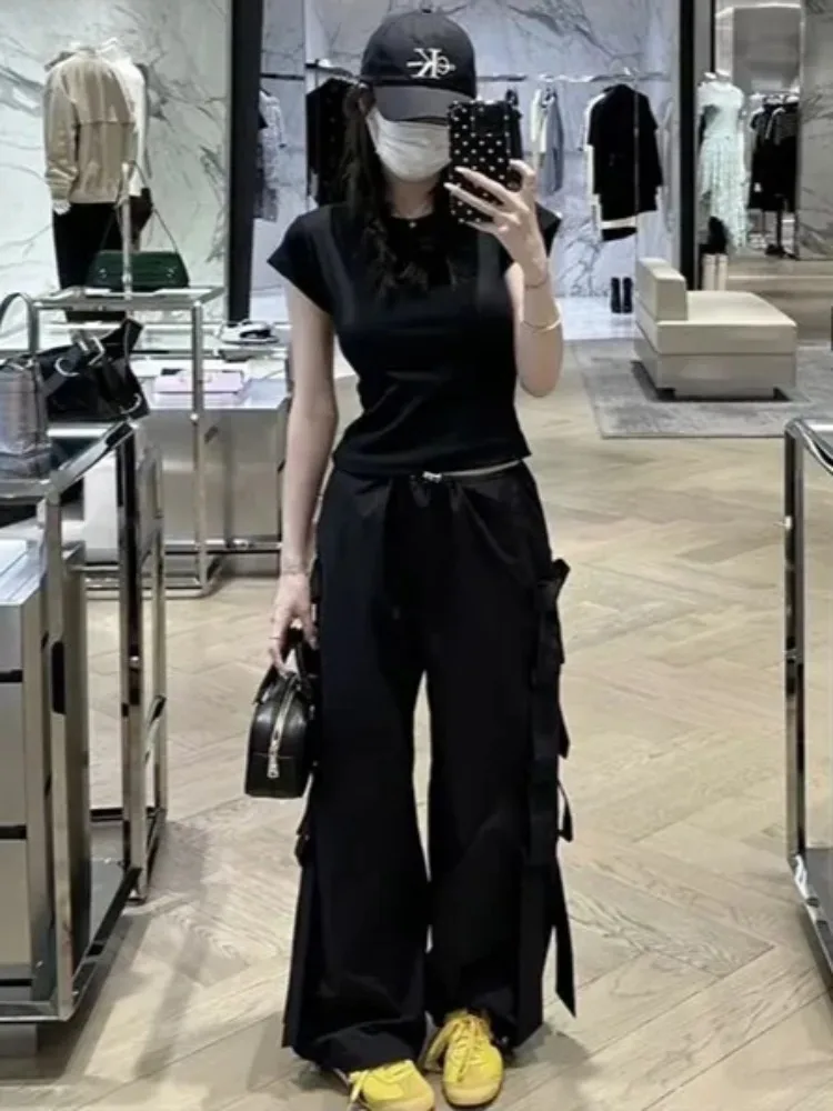 Y2k Slim Fit Hollow Out Tops Woman Pure Desire футболка из хлопка