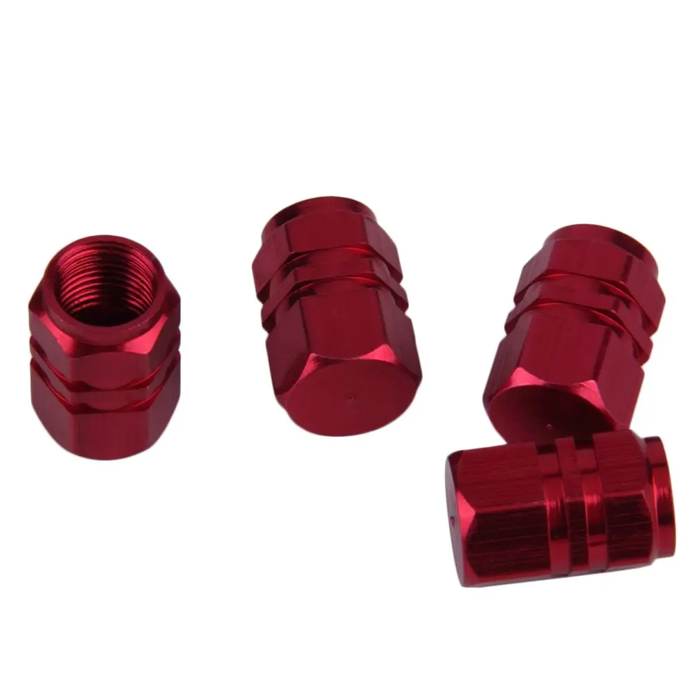 

4 Pcs Compact Aluminum Car Truck Motocycle Bike Tire Tyre Wheel Rims Air Valve Stem Caps Cover Tyres Accessories